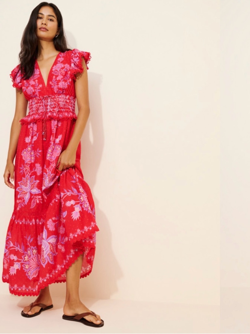 Farm Rio Shell Garden Maxi Dress - Picture 2 of 10